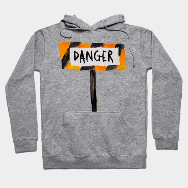 danger Hoodie by ISFdraw